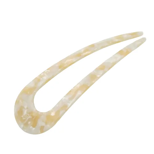 Vista 6 de Horquilla de pelo en forma de U ámbar francés horquilla para bollos accesorios de peinado