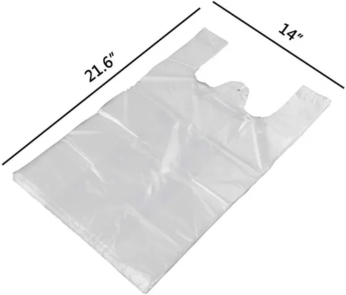 Vista 2 de Begale 480 bolsas de plástico para compras, bolsas de transporte reutilizables Reusable Carryout Bags for Small Business Grocery