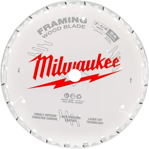 Vista 3 de Milwaukee 48-41-0720 Hoja de sierra circular de 7-1/4 pulgadas x 24 dientes (paquete de 10)
