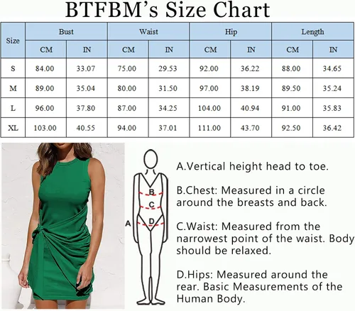 Vista 6 de BTFBM Vestido de verano 2023 para mujer, casual, sin mangas, cruzado, entallado, fruncido, vestido de primavera con lazo en la cintura