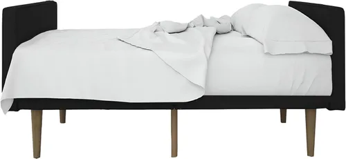 Vista 14 de Sábanas para sofá cama – Juego de 4 piezas, tamaño matrimonial, bolsillo profundo de 6 pulgadas de microfibra ultrasuave, doble cepillado, Negro