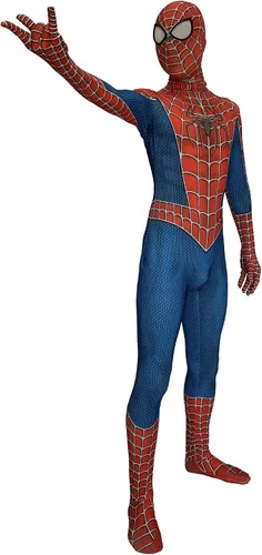 Vista 5 de Vowdicua Disfraz de superhéroe para cosplay 3D elastano Zentai body completo con máscara separada