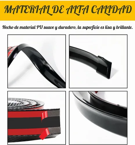 Vista 4 de ESEWALAS Alerón Trasero Universal para Exterior de Carro, Kit de Labio de Alerón de Maletero de Carro para Techo, Alerón para Carros, Kit de Alerón