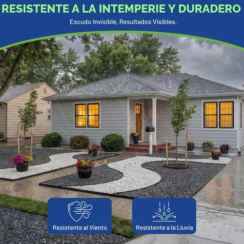 Vista 4 de Teexpert Pegamento de roca para paisajismo, pegamento concentrado de grava de 2 galones para grava de guisantes y rocas pequeñas, fórmula de flujo