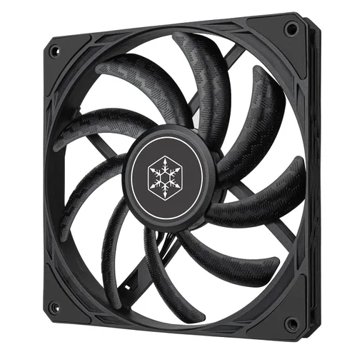 Vista 11 de Silverstone Technology Air Slimmer 120 Enhanced Performance 120mm Slim Fan with Full-Range PWM, (SST-AS120B),Black Negro