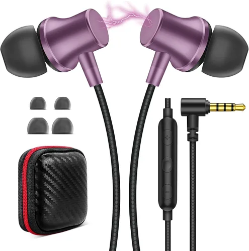 Vista 9 de Auriculares con Cable para Laptop PC Chromebook Aislamiento de Ruido Auriculares con Conector de Audio de 3.5mm Micrófono HiFi Estéreo Llamadas
