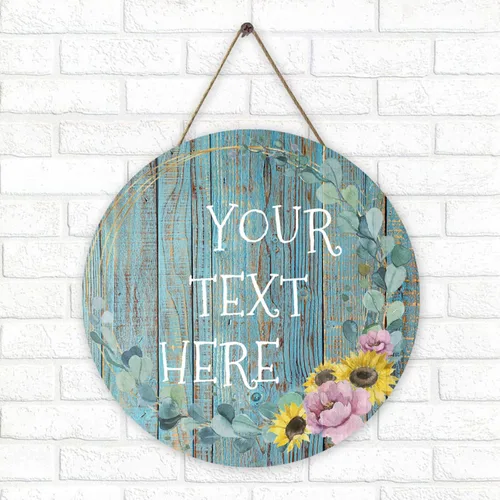 Vista 10 de Letrero de madera personalizado para decoración del hogar, tablero de placa de madera con texto para puerta de granja, cocina, decoración