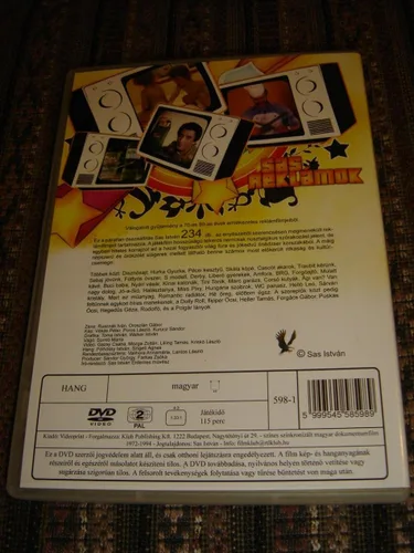 Vista 3 de Sas Reklámok Válogatott gyjtemény a 70-es 80-as évek emlékezetes reklámjaiból DVD Region 2 PAL Audio Hungarian Hello Leo Fabulon Libero Agi Van