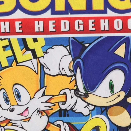 Vista 5 de SEGA Camiseta Sonic The Hedgehog para niños con sonic colas y nudillos The Hedgehog Trio camiseta