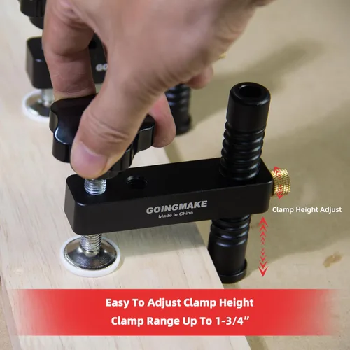 Vista 2 de GOINGMAKE Abrazadera de banco para perro, abrazaderas de agujero de perro de banco de 3/4 pulgadas para herramientas de carpintería, abrazaderas