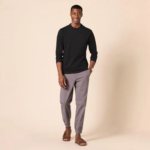 Vista 5 de Tienda Essentials Camisa de manga larga ajustada para hombre, estilo bolsillo y sin bolsillo