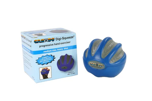 Vista 15 de CanDo 10-1995 Digi-squeeze Ejercitador para manos, Grande, M, Verde: Medio, 1