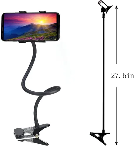 Vista 4 de Chapter Seven Soporte universal para teléfono celular con cuello de cisne flexible y brazo ajustable