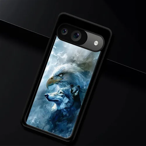 Vista 1906 de Compatible con Google Pixel 4A 5G Mobile Case Creative Acrylic Panel trasero Silicona Protección Grip especialmente diseñado para Google Pixel 4A 5G