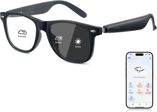 Vista 11 de Cyxus Gafas de sol deportivas inteligentes con Bluetooth UV400 para hombres y mujeres Altavoces de música de oído abierto, micrófono incorporado