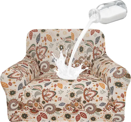 Vista 24 de ALIECOM Fundas para Sillas 100% Impermeables, Funda para Sillón para Sala de Estar, Apta para Mascotas, Fundas Lavables para Sillón, Funda
