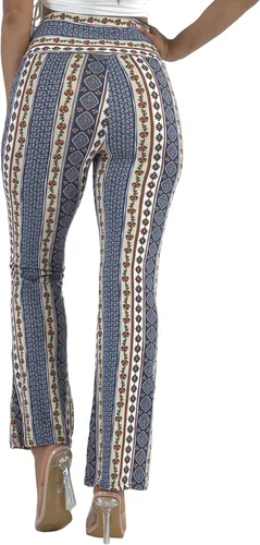 Vista 5 de ShoSho - Pantalones para mujer con diseño estilo boho palazzo, acampandos