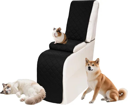 Vista 54 de Fundas impermeables para sofá reclinable seccional en forma de L, 7 piezas, antideslizantes, lavables, juego de fundas reclinables para mascotas