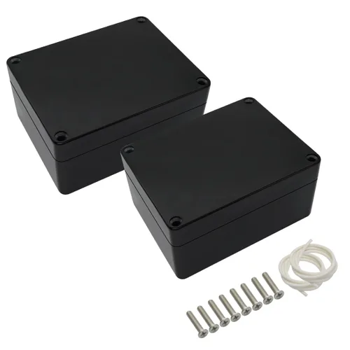 Vista 12 de LeMotech Caja de conexiones eléctricas de plástico ABS Caja de proyectos IP65 impermeable Caja de derivación universal para electrónicas Negro 2.48x