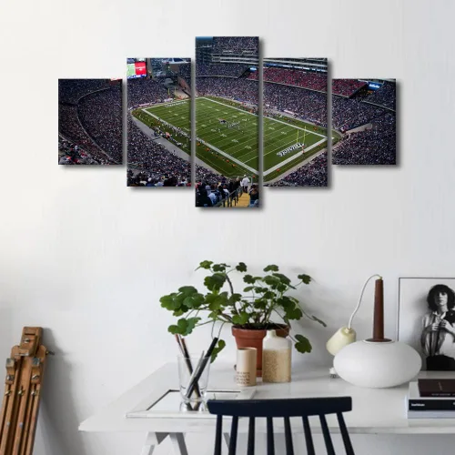 Vista 85 de TUMOVO Allegiant Stadium Arte de Lienzo para Pared de Sala de Estar Equipo de Fútbol Americano Pintura Moderna Nevada Las Vegas Cuadro Deportivo