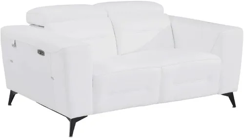 Vista 19 de BlackJack Furniture Ferrara - Sofá reclinable de cuero italiano de grano superior con puertos USB para cargar dispositivos, reposacabezas ajustables
