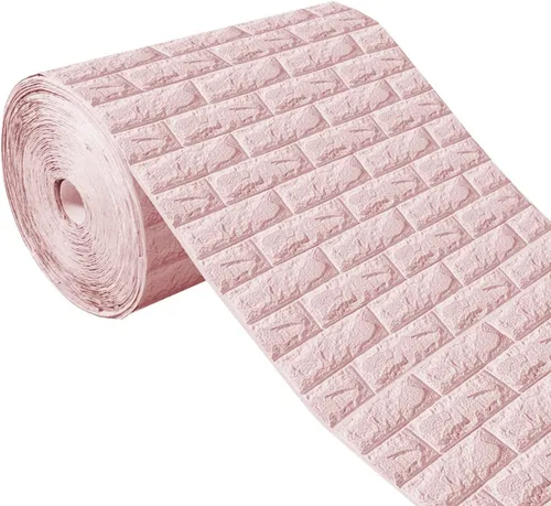 Vista 11 de Calcomanías de pared de ladrillo 3D de 47.2 x 23.6 pulgadas, paneles de espuma autoadhesivos, papel tapiz de ladrillo para sala de estar, fondo