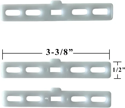 Vista 2 de Inserto vertical de plástico para persiana – para bolsillo superior de tela para sostener paletas (paquete de 12)