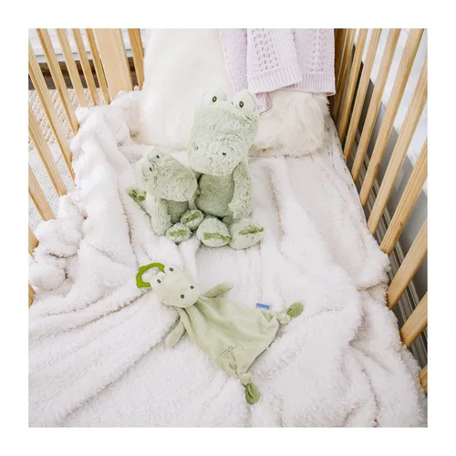 Vista 5 de GUND - Palillo de dientes para bebé, Ensley Alligator Mordedor de peluche y manta de seguridad, verde, 13 pulgadas