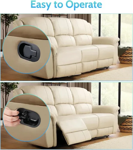 Vista 6 de Sopito Piezas de repuesto universales de metal para mango reclinable (4.4 x 2.7 pulgadas) con clips de retención, se adapta a silla elevadora, sofá