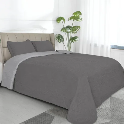 Vista 18 de Easy-Going - Juego de colcha reversible tamaño individual con 1 colcha y 1 funda de almohada, colcha de cama suave, colcha de microfibra ligera