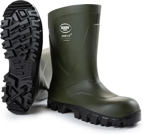 Vista 2 de Bekina MidliteX SolidGrip O4 Waterproof Wellington Boots for Men and Women - Lightweight Non Slip Insulated Work Boots with SRC Certified Traction