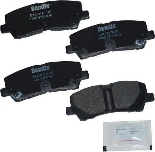 Vista 264 de Bendix Pastillas de freno traseras de cerámica Priority1 CFC1020 para Cadillac CTS 2007-2006, SRX 2009-2004, STS 2010-2006