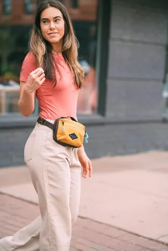 Vista 3 de Sherpani Hyk - Bolsa de cinturón ligera, cangurera de viaje, bolsa cruzada para mujer, protección RFID, Esfera solar., Hyk