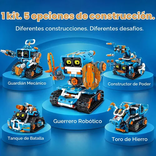 Vista 4 de Sillbird Kit de robot de construcción con control remoto, regalos STEM