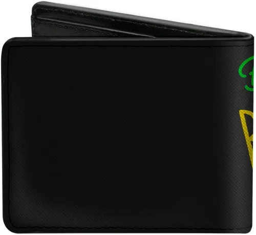 Vista 2 de Billetera Bifold PU Bob Esponja Squarepants y amigos dicen lo que Grupo Pose