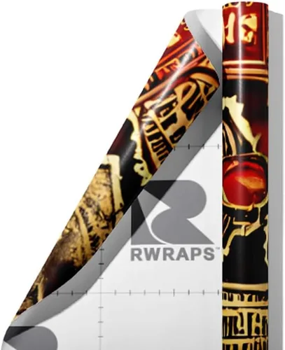Vista 4 de Rwraps Sticker Bomb 1899 - Rollo de película de vinilo brillante para automóvil, 59 x 1 pie