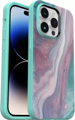 Vista 24 de OtterBox Serie Symmetry Clear Series+ Funda con MagSafe para iPhone 14 Pro Max (Solo) - No se ofrece al por menor - Instinto Animal