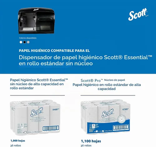Vista 8 de Scott Professional Dispensador de papel higiénico de rollo estándar sin