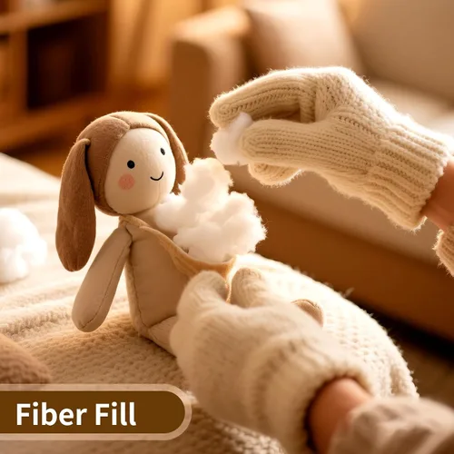 Vista 7 de Daylendar Relleno de Fibra de Poliéster 100g/0.22lb, Relleno de Fibra Premium para Manualidades, Relleno de Crochet Reciclable de Alta Resiliencia