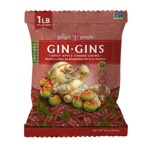 Vista 20 de GIN GINS Boost Red Magic Ginger Chews Soporte digestivo de 2 libras, 1 paquete