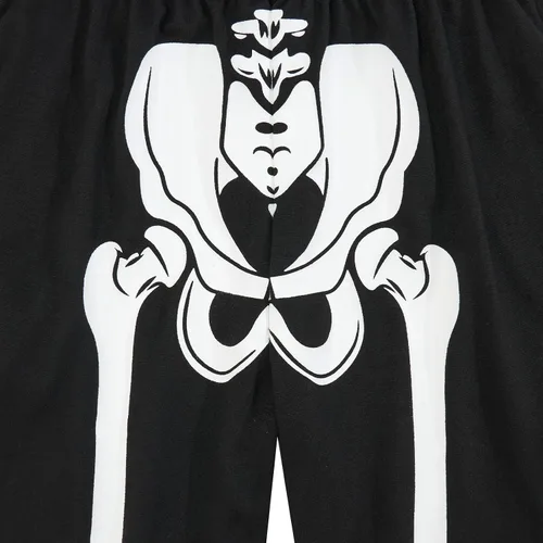 Vista 6 de ADUKIDE Camisetas de Halloween para niños que brillan en la oscuridad, tallas 4-14T, camisetas casuales novedosas