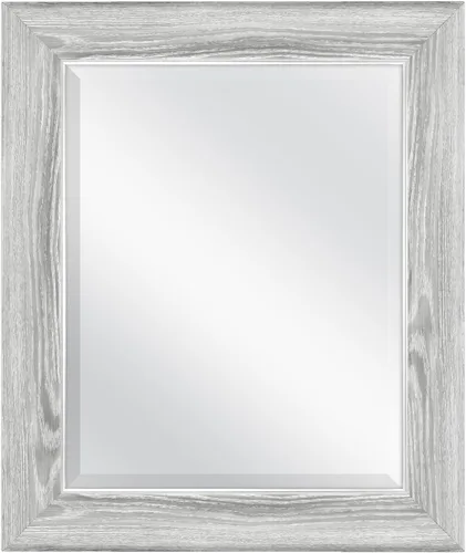 Vista 51 de MCS Simplicity - Espejo de pared grande de 21.5x25.5 pulgadas, espejo negro con detalle biselado, espejo para colgar en pared vertical u horizontal