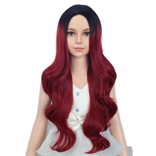 Vista 55 de PATTNIUM Peluca larga y ondulada rubia oscura para niños y niñas, peluca Rubio ceniza