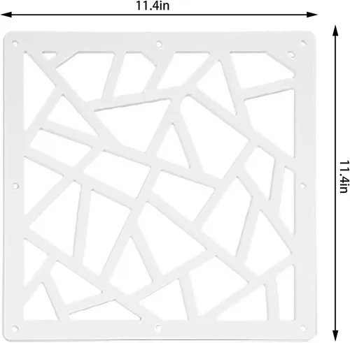 Vista 8 de 24 piezas de PVC para colgar habitaciones, paneles de patrón de tallado de flores, panel decorativo de pared, divisor de habitación, panel
