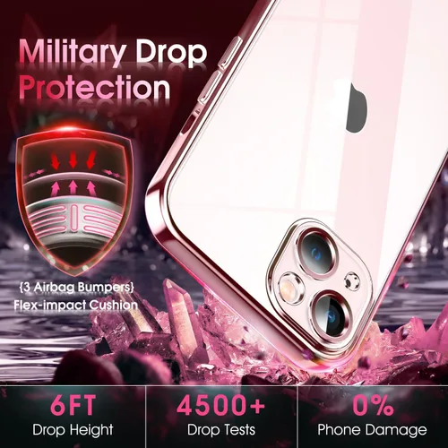 Vista 866 de Supdeal Funda cristalina transparente para iPhone 11, [No se amarillea] [Protección de la cámara] [Probado contra caídas de grado militar] Funda