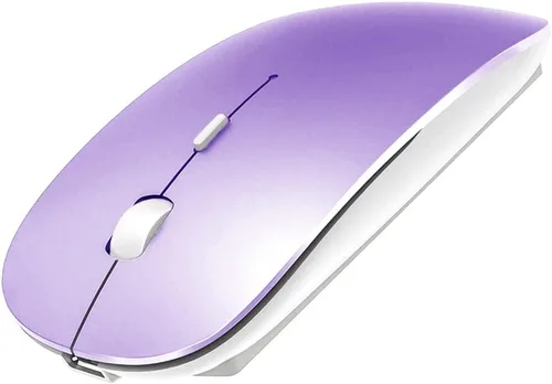 Vista 11 de KLO Mouse Bluetooth recargable para MacBook/MacBook Air/Pro/iPad, mouse inalámbrico para portátil/notebook/PC/iPad/Chromebook (Oro)