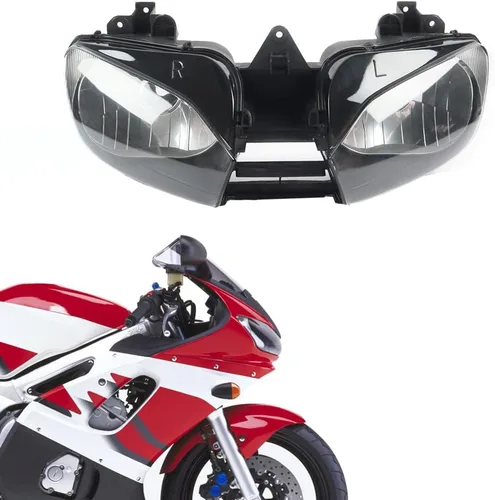 Vista 17 de Ensamble de Faro Delantero de Reemplazo para Motocicleta Compatible con Yamaha FZ6R 2009 2010 2011 FZ6R 09 10 11 FZ-6R