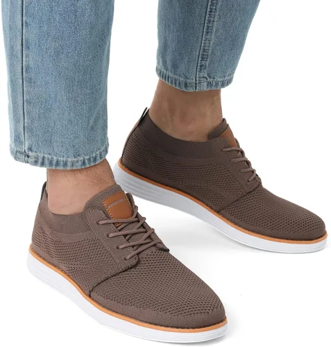 Vista 5 de Bruno Marc Zapatillas de malla para hombre Oxfords ligeras
