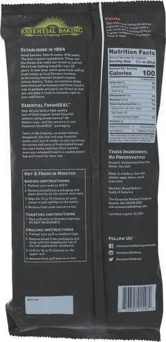 Vista 2 de Essential Baking Company (No es un estuche) Pan orgánico para tomar y hornear italiano