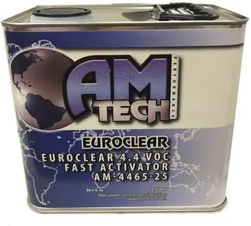 Vista 3 de Amtech AM-4400-5 4.4 VOC EuroClear Advanced European Technology Clearcoat Kit/W Activator (AM-4475 M)